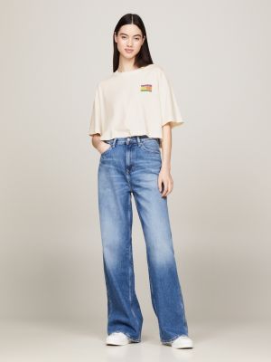 Oversized Cropped Brush Logo Tee main image 1