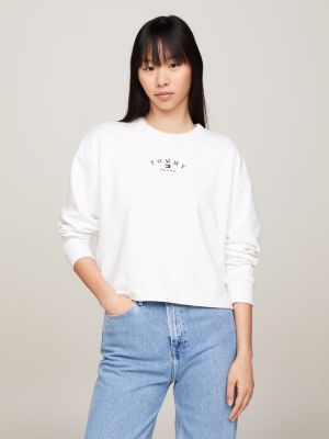 Classics Bold Logo Relaxed Fit Sweatshirt, White