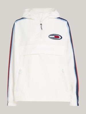 white archive chicago popover jacket for women tommy jeans