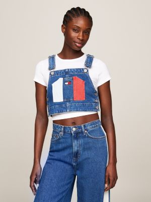 Archive Dungaree Crop Top Multi Tommy Hilfiger