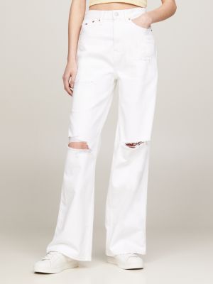 Claire High Rise Wide Leg Ripped Jeans