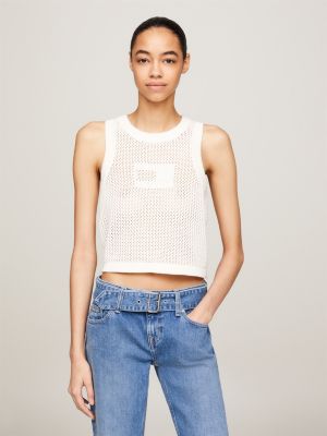 特売 TOMMY JEANS Cropped Short-Sleeved Knit 3COLOR 半袖ニット