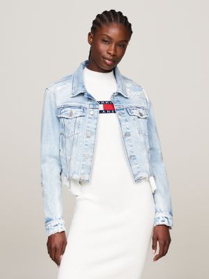 Vestes en Jean Femme Courtes Oversize Plus Tommy Hilfiger FR