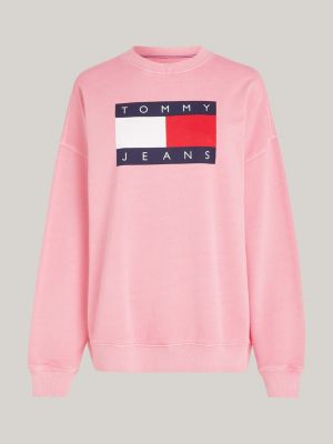 Roze tommy hilfiger trui dames sale