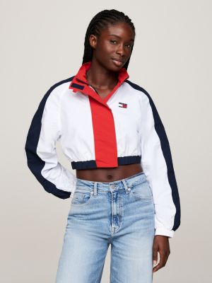 Cropped windbreaker hoodie best sale