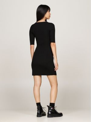 Black cable knit jumper dress on sale