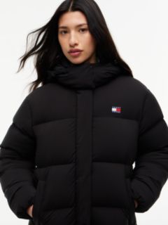 Down Longline Alaska Puffer Coat — Black 2