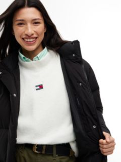 Down Longline Alaska Puffer Coat — Black 3