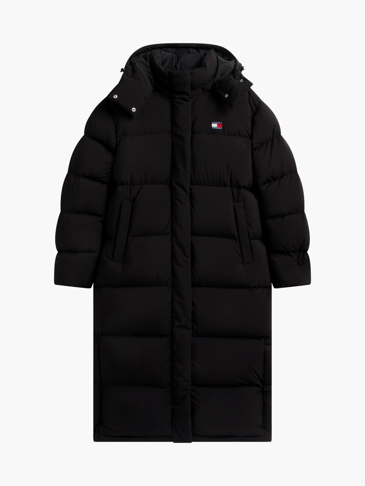 Down Longline Alaska Puffer Coat — Black
