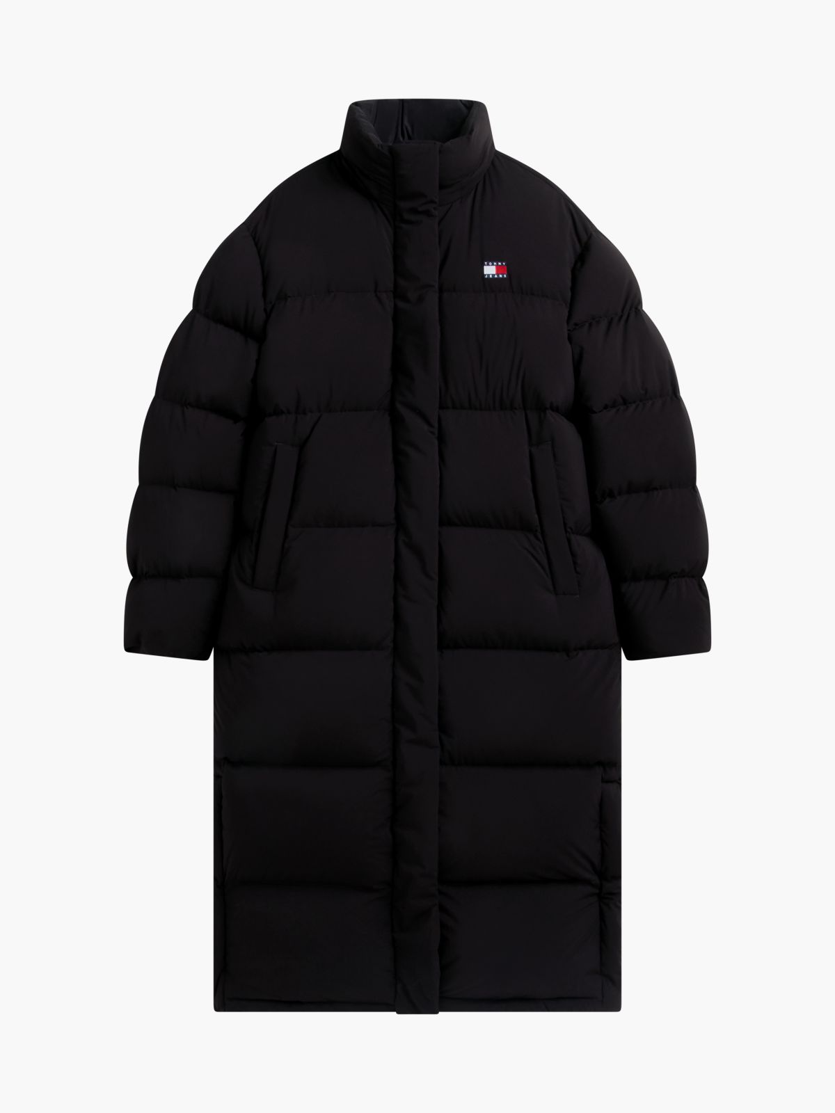 Down Longline Alaska Puffer Coat — Black