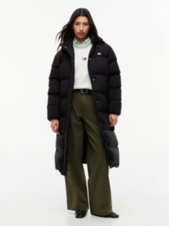 Down Longline Alaska Puffer Coat — Black 1