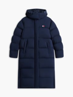 Down Longline Alaska Puffer Coat — Blue 7