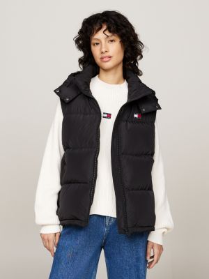 Puffer hooded vest sale