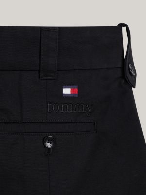 black twill pleated cargo mini skirt for women tommy jeans