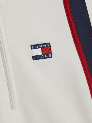 mini vestito polo tj x game day aderente bianco da donne tommy jeans