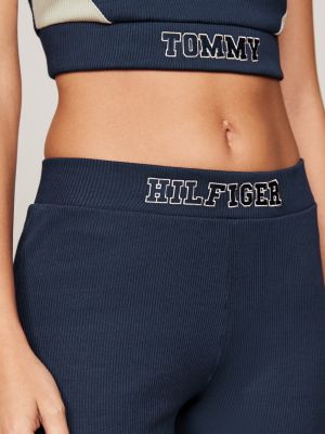 blue tj x game day cycle shorts for women tommy jeans