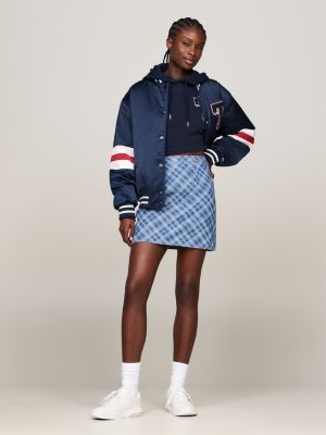 Tartan Check Chambray Mini Skirt | Denim | Tommy Hilfiger