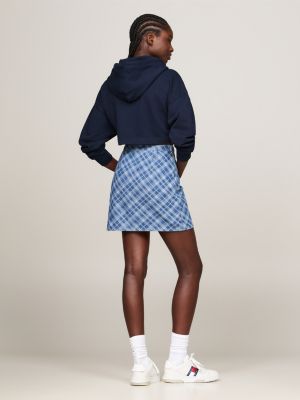 Tartan Check Chambray Mini Skirt | Denim | Tommy Hilfiger