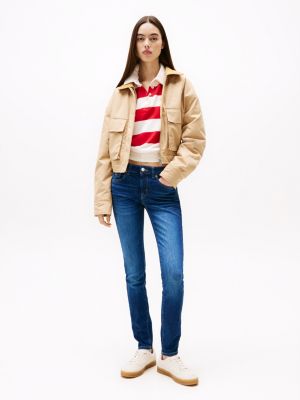 Jean skinny Sophie taille basse delave Bleu Tommy Hilfiger