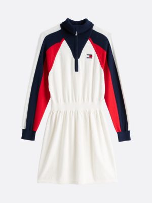 multi colour-blocked jumper mini dress for women tommy jeans