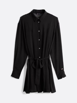 robe chemise courte à motif étoiles noir pour femmes tommy jeans