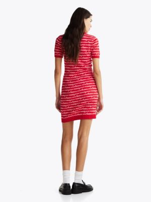 multi print mini jumper dress for women tommy jeans