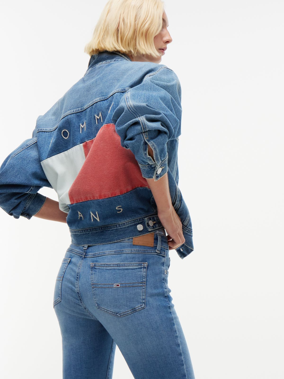Sophie Low Rise Skinny Jeans — Blue