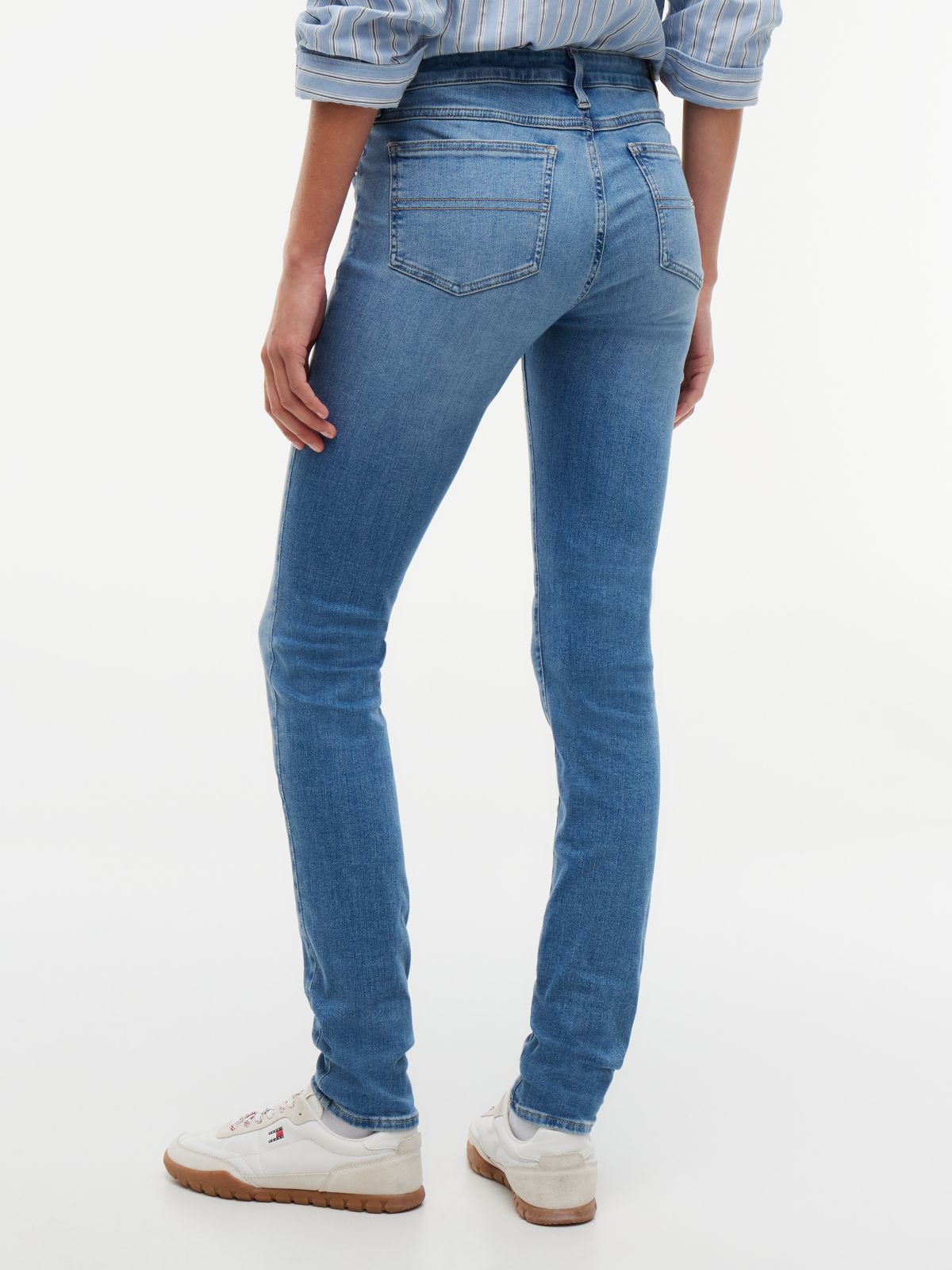 Sophie Low Rise Skinny Jeans — Blue