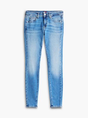 blue sophie low rise straight jeans for women tommy jeans