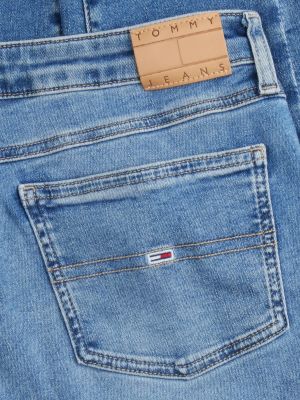 blue sophie low rise straight jeans for women tommy jeans