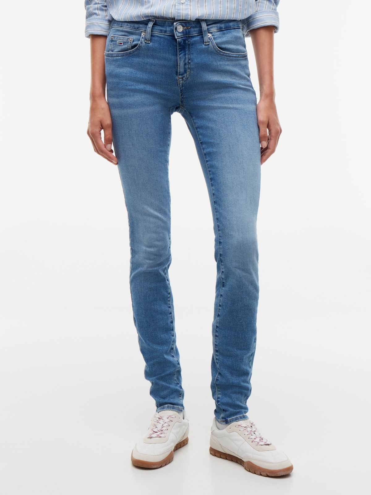 Sophie Low Rise Skinny Jeans — Blue