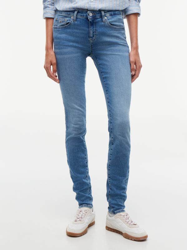 Sophie Low Rise Skinny Jeans — Blue
