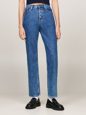 Izzie Straight Leg High Rise Jeans