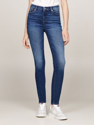 Jean skinny Nora a taille mi haute delave Bleu Tommy Hilfiger