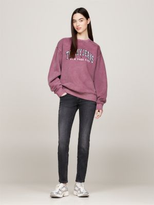 jean skinny sophie délavé noir noir pour femmes tommy jeans