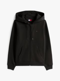 Flag Embroidery Fleece Zip-Thru Hoody — Black 5