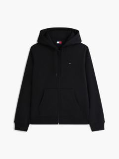 Flag Embroidery Fleece Zip-Thru Hoody — Black 6
