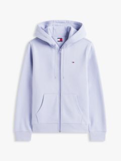 Flag Embroidery Fleece Zip-Thru Hoody — Blue 5