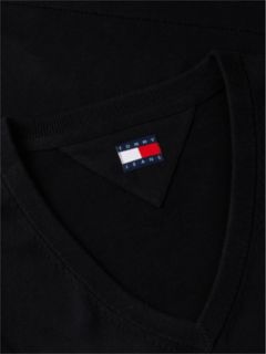 Flag Embroidery V-Neck Jumper — Black 7