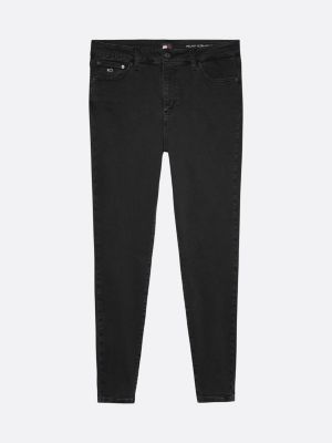 jeans curve super skinny fit neri black da donne tommy jeans