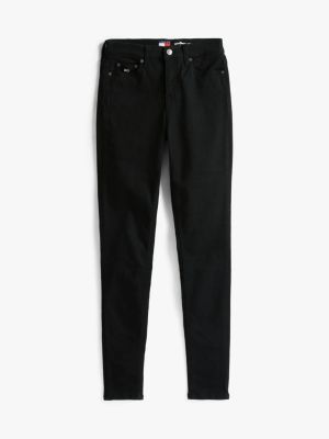 denim nora skinny jeans mit mittelhohem bund für damen - tommy jeans