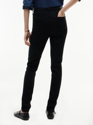 black nora mid rise skinny jeans for women tommy jeans