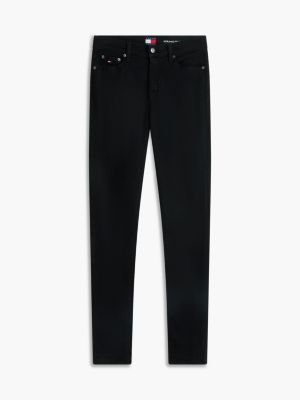 black nora mid rise skinny jeans for women tommy jeans