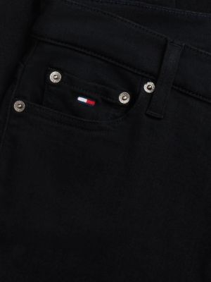 jean skinny nora taille mi-haute noir pour femmes tommy jeans