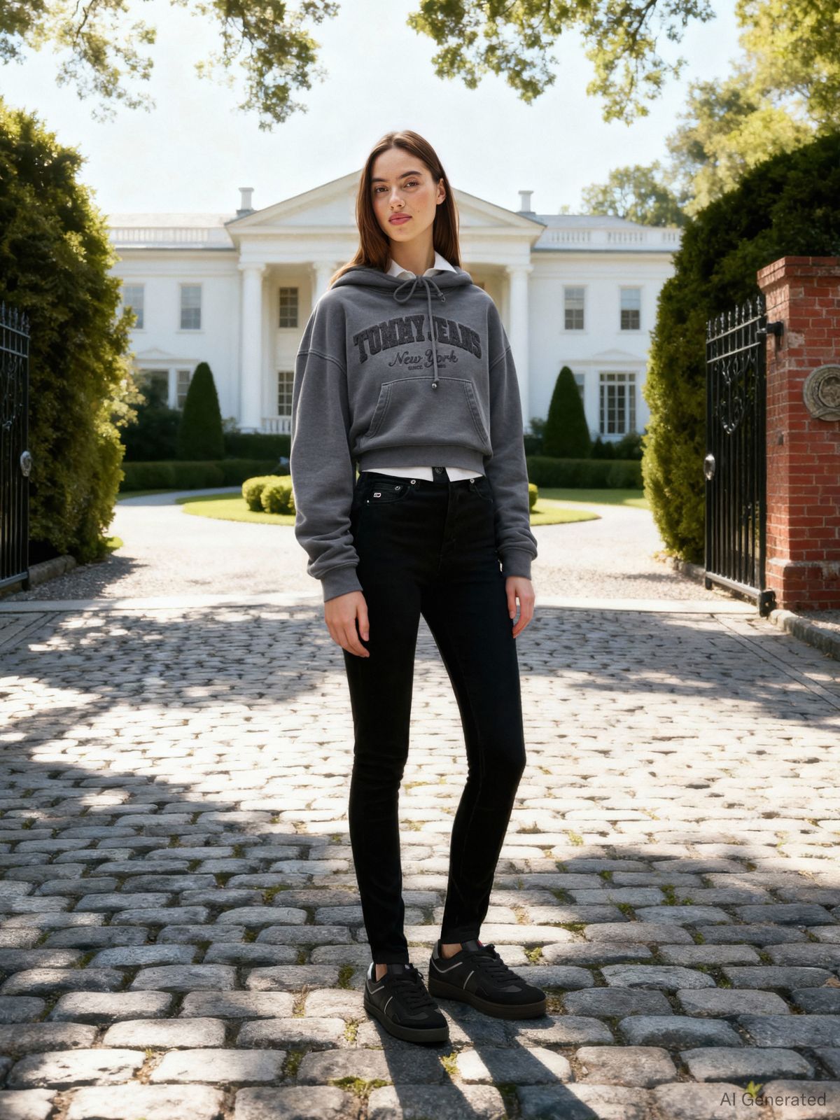 Sylvia High Rise Skinny Jeans — Black