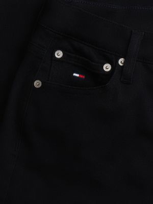 zwart sylvia high rise skinny jeans voor dames - tommy jeans