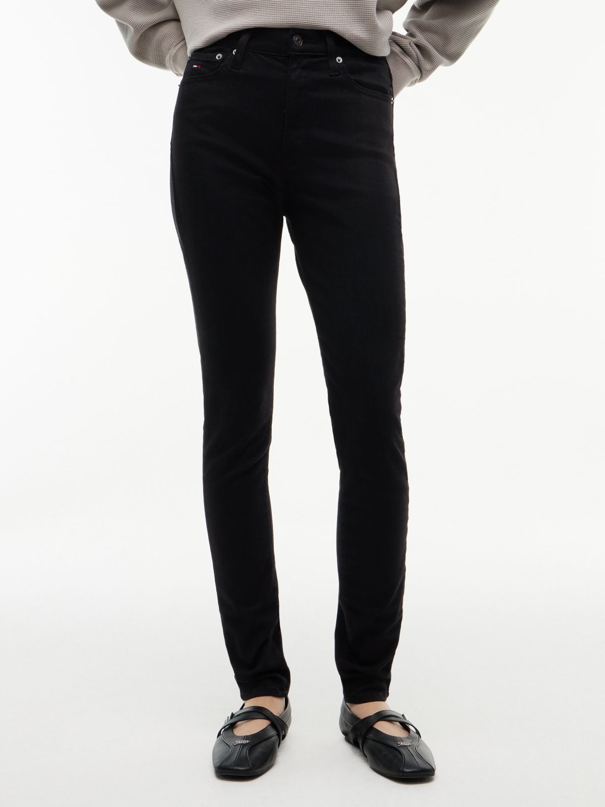 Sylvia High Rise Skinny Jeans — Black