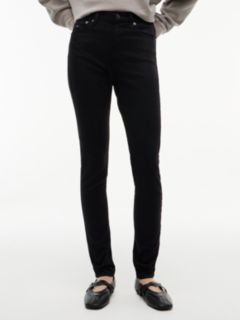 Sylvia High Rise Skinny Jeans — Black 1