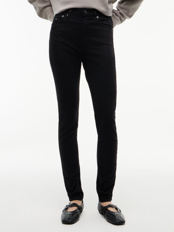 Sylvia High Rise Skinny Jeans — Black