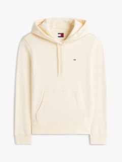 Flag Embroidery Fleece Drawstring Hoody — Beige 5